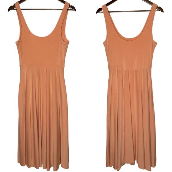 Athleta Santorini Midi Dress Cactus Peach size Medium - Picture 2 of 4